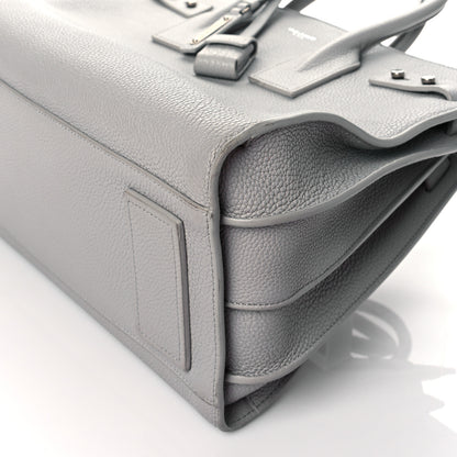 Saint Laurent Grained Calfskin Small Supple Sac De Jour Grey 10 of 10