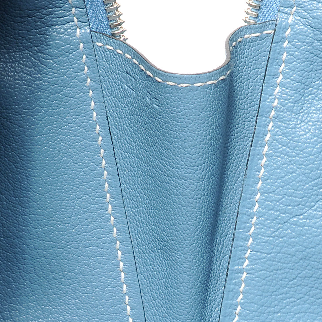 Hermes Veau Epsom Sac En Vie 26 Blue Jean 7 of 7