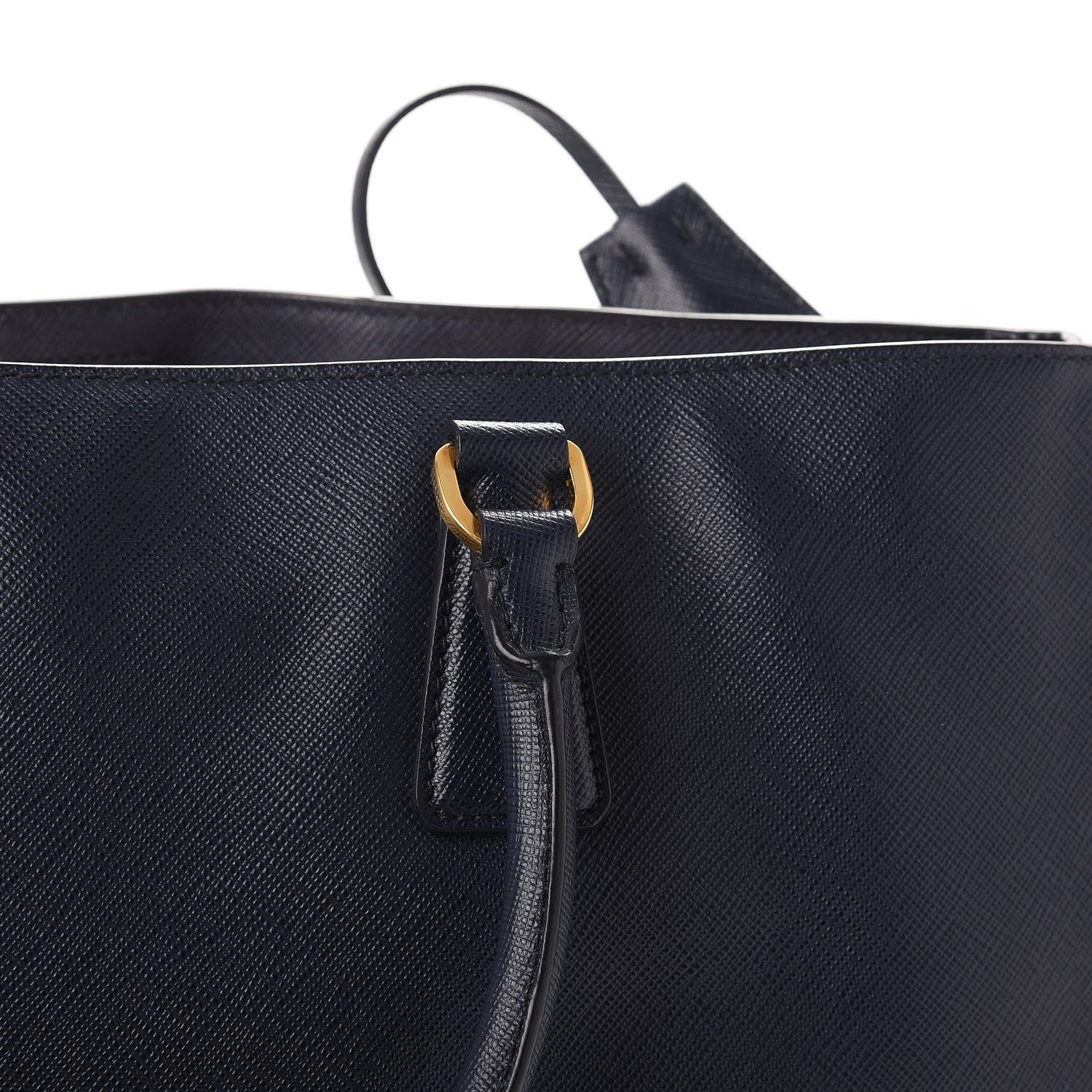 Prada Saffiano Lux Medium Tote Baltico 20 of 20