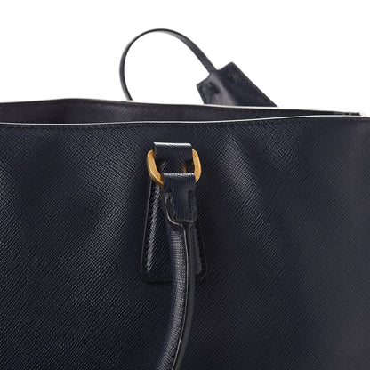 Prada Saffiano Lux Medium Tote Baltico 20 of 20