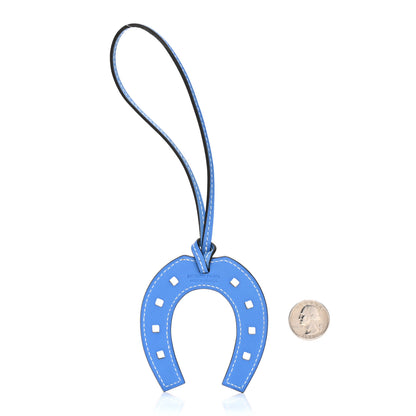 Hermes Swift Paddock Horseshoe Bag Charm Bleu Paradis 2 of 4