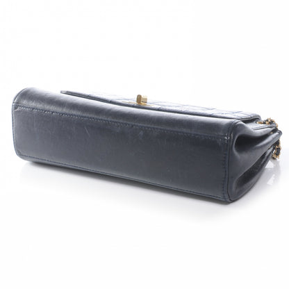 Chanel Lambskin Chocolate Bar Accordion Mademoiselle Black 4 of 7