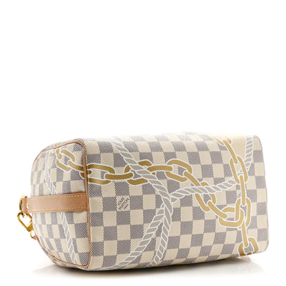 Louis Vuitton Damier Azur Nautical Speedy Bandouliere 25 4 of 14