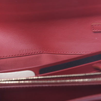 Fendi Vitello Cruise F is Fendi Continental Envelope Wallet on Chain Fragola 6 of 10