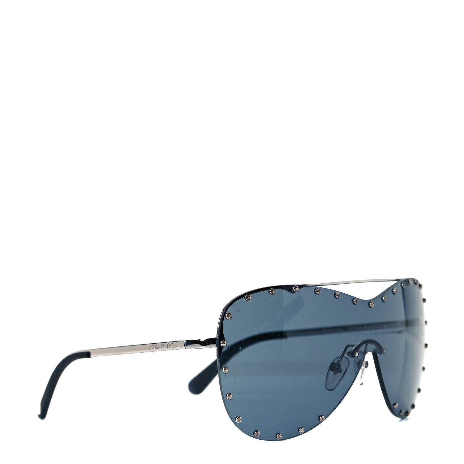 Louis Vuitton Metal The Party Shield Sunglasses Z1056W Black 5 of 6