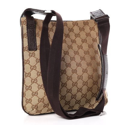 Gucci Monogram Flat Messenger Bag Dark Brown 3 of 8