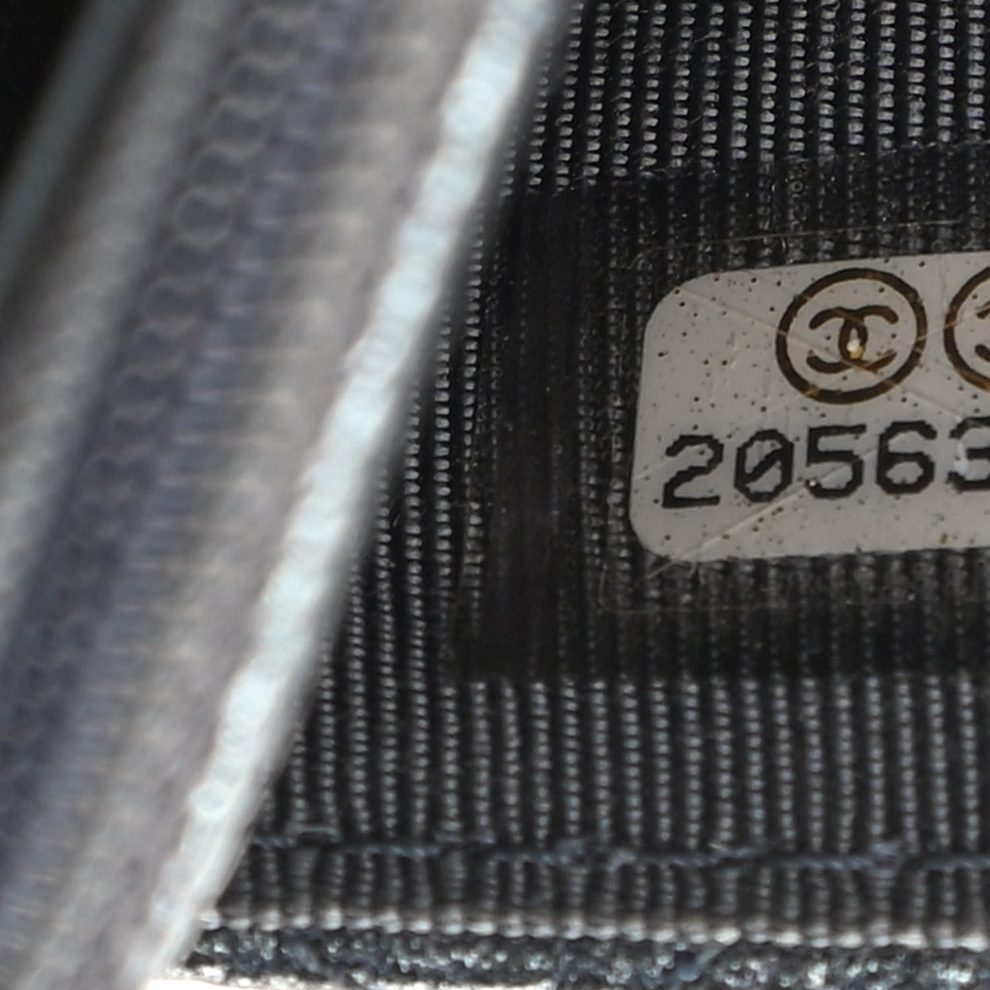 Metallic Caviar Quilted Wallet On Chain WOC Charcoal