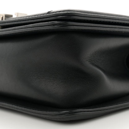 Chanel Lambskin Chevron Quilted Small Boy Flap Black 10 of 12