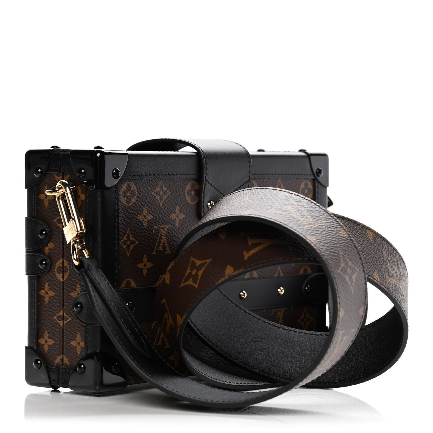 Monogram Chain Petite Malle Black