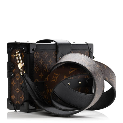 Louis Vuitton Monogram Chain Petite Malle Black 2 of 8