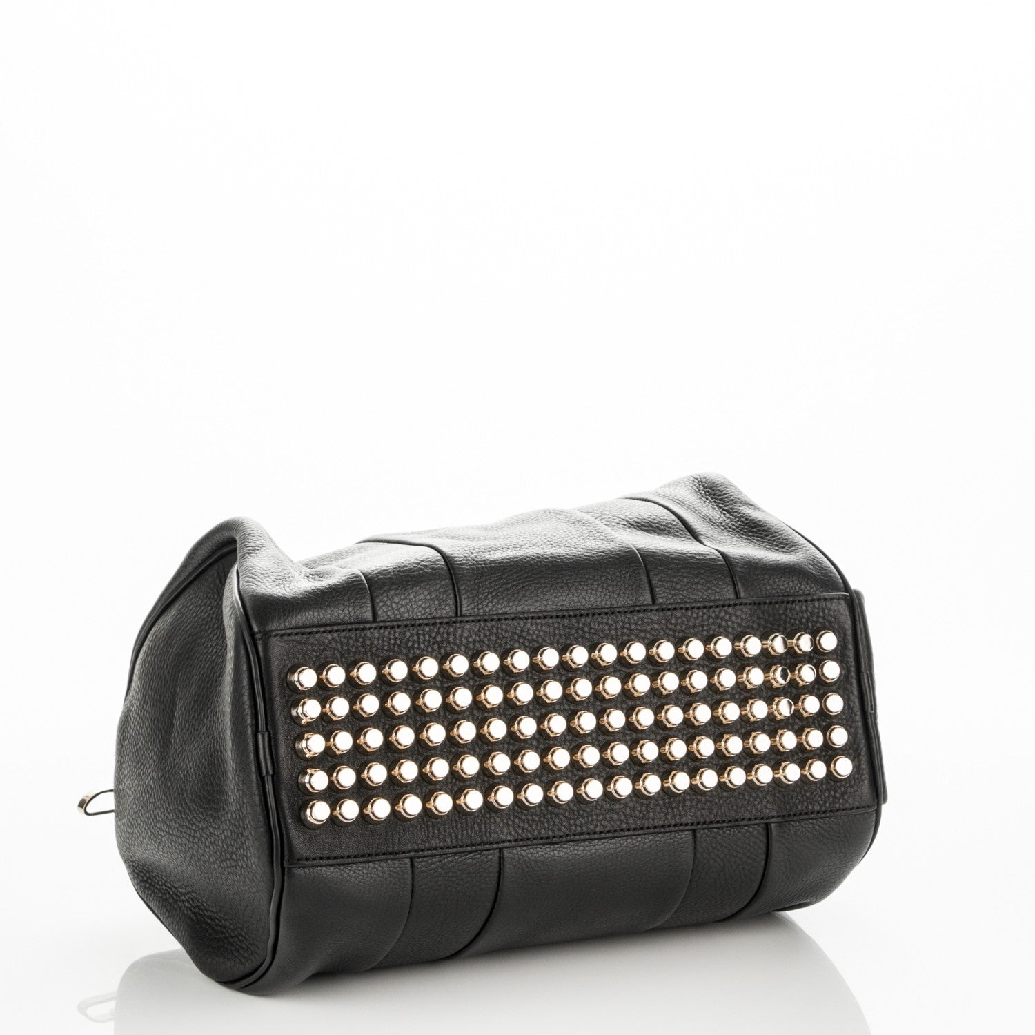 Alexander Wang Soft Pebbled Lambskin Rocco Black Pale Gold Hardware 4 of 6