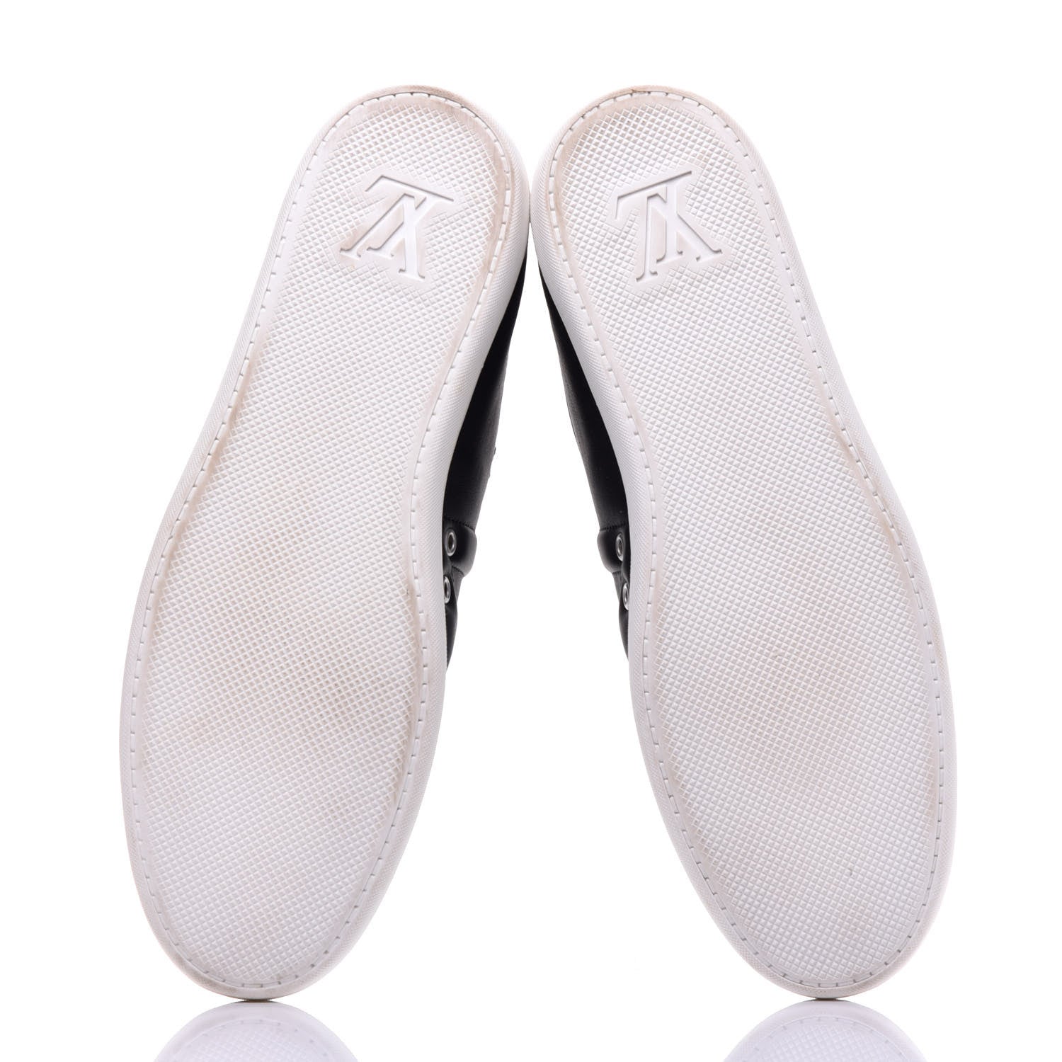 Louis Vuitton Lambskin Baseball Sneakers 9.5 Black 5 of 7