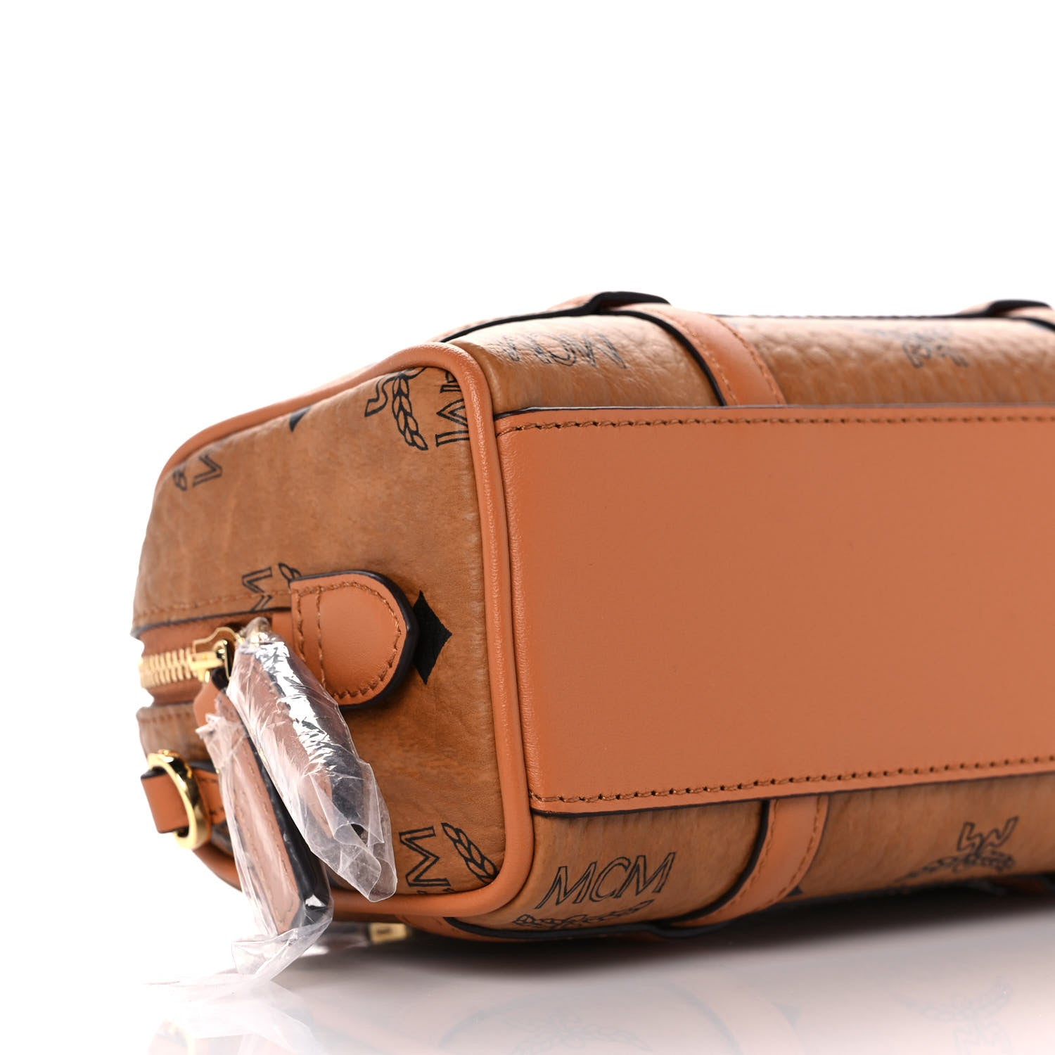 MCM Visetos Mini Delmy Boston Bag Cognac 9 of 9