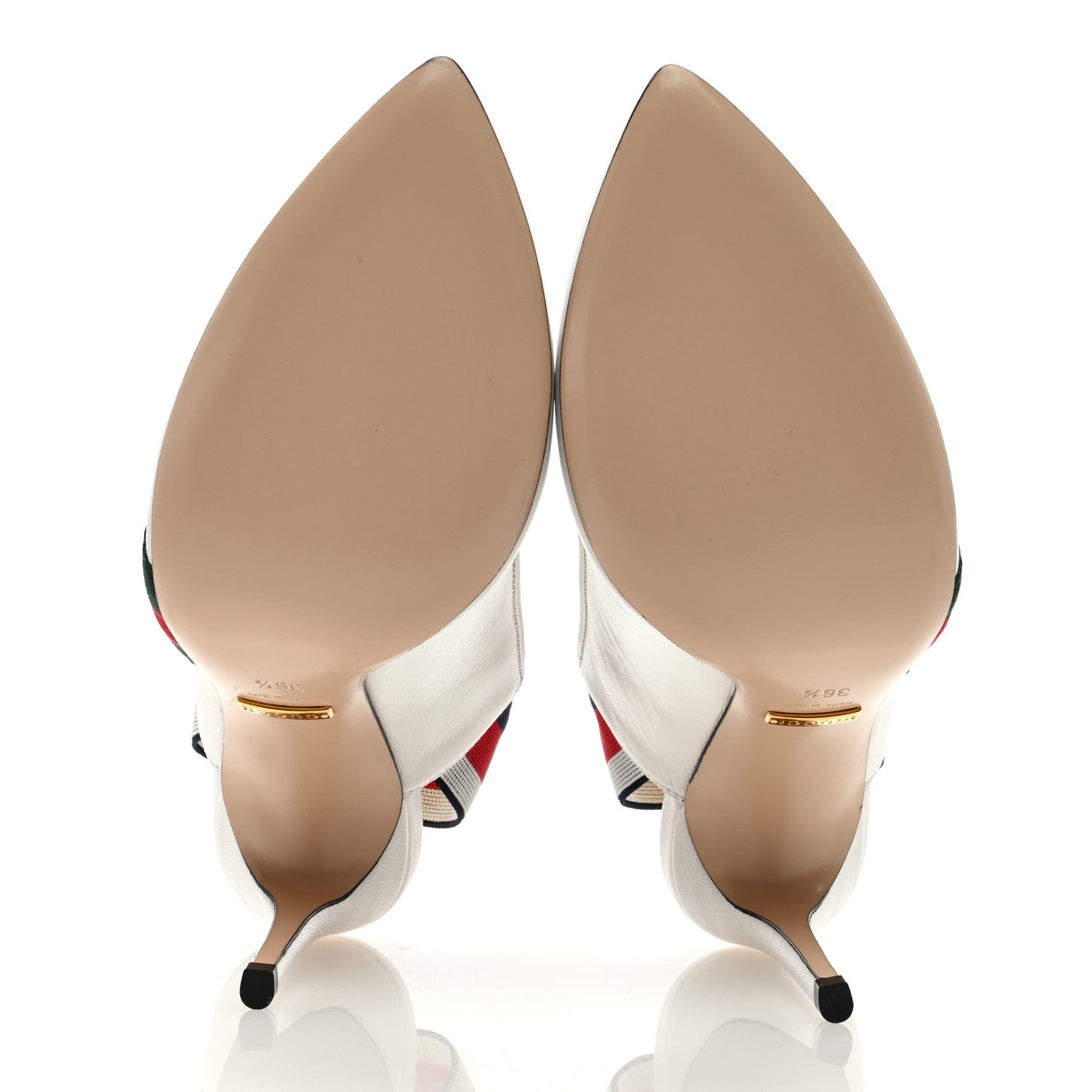 Malaga Kid Web Sylvie High Heel Slingback Pumps 36.5 White