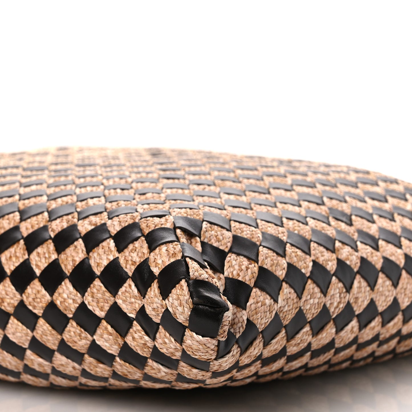 Nappa Raffia Intrecciato Large Hop Fondant Natural
