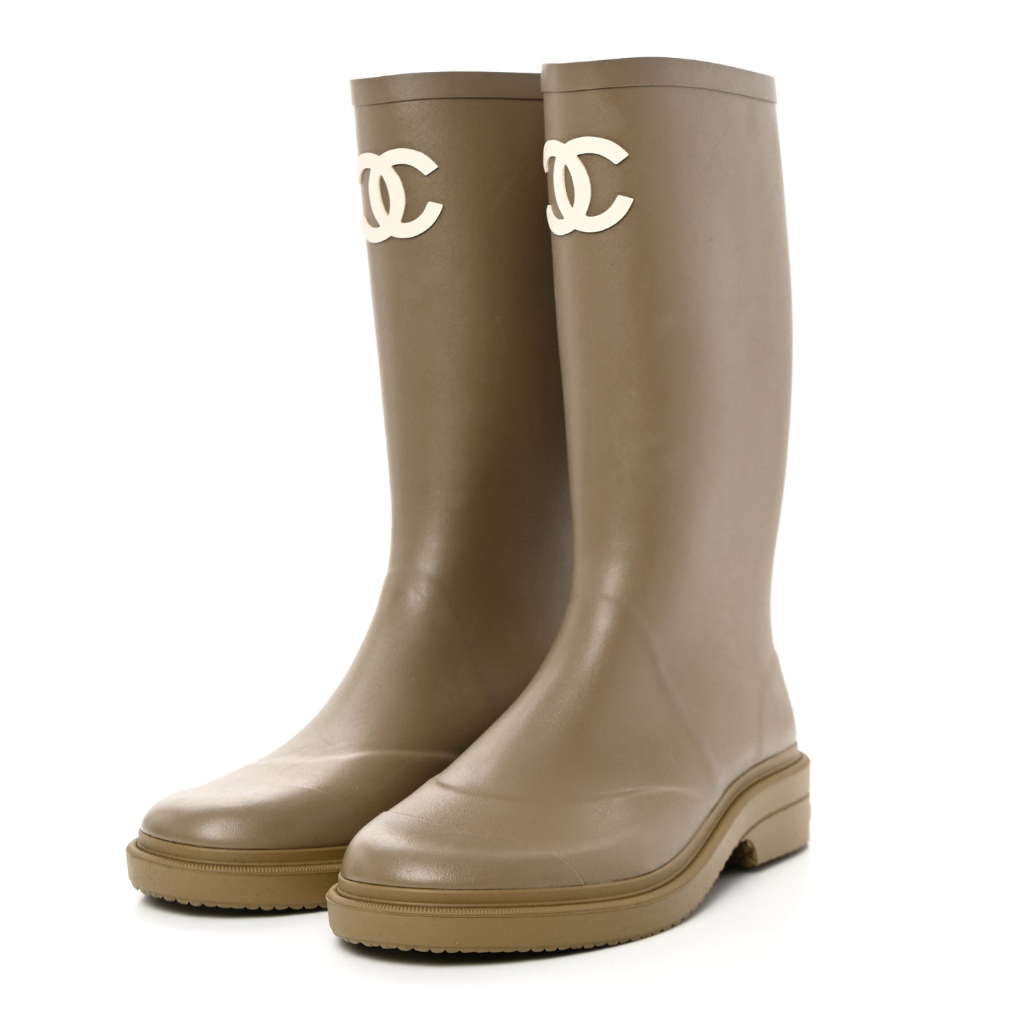 Caoutchouk CC High Boots 42 Dark Beige