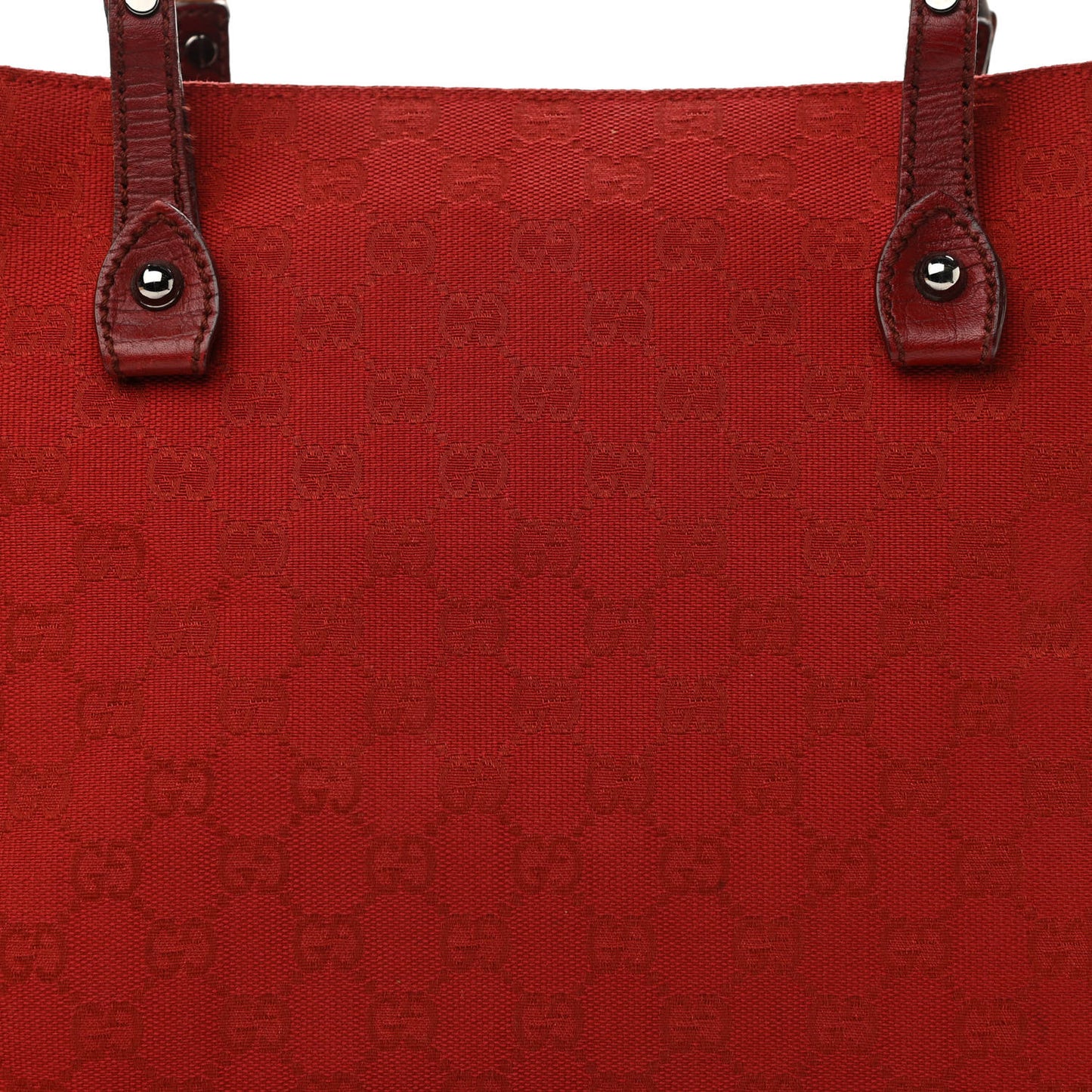 Monogram Small Bamboo Tote Red