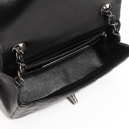 Chanel Lambskin Quilted Mini Rectangular Flap Black 5 of 9