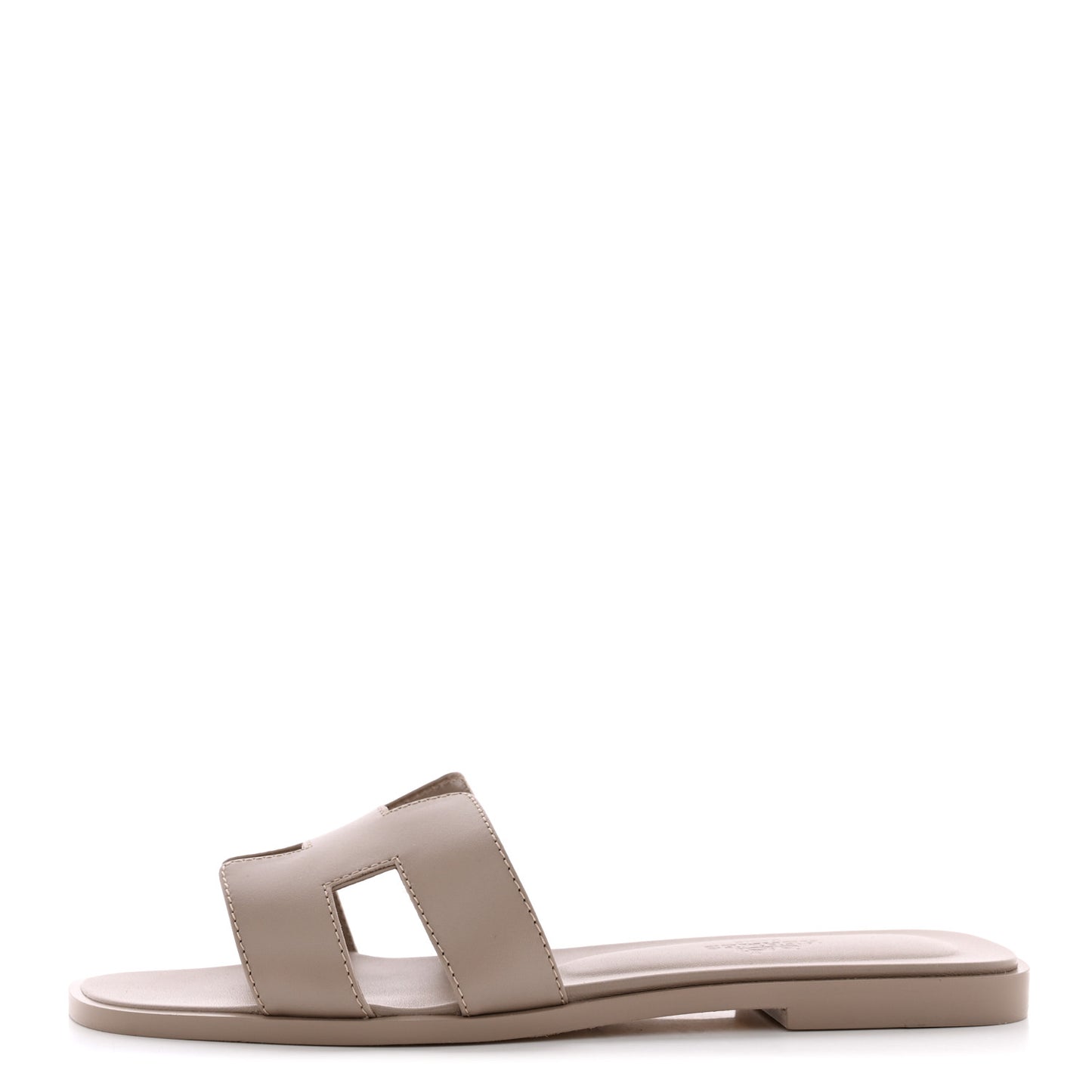 Box Calfskin Oran Sandals 37 Beige Mastic