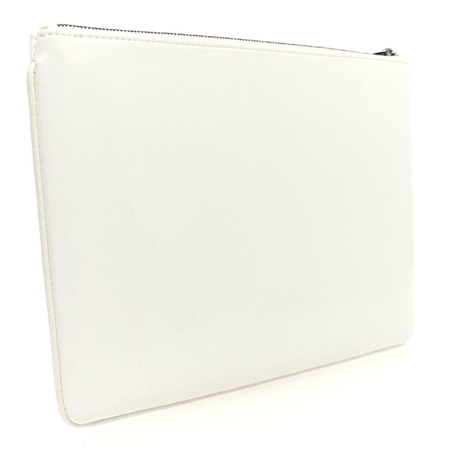 Christian Dior Vinyl Dog Cosmetic Pouch White Blue 3 of 6