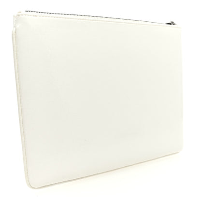 Christian Dior Vinyl Dog Cosmetic Pouch White Blue 3 of 6