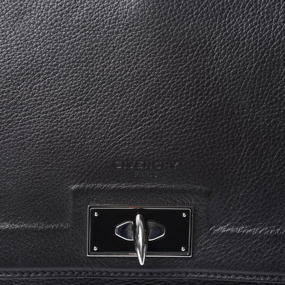 Givenchy Grained Calfskin Medium Shark Lock Satchel Black 11 of 14