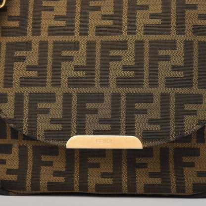 Fendi Zucca Vitello Artic Messenger Bag Tobacco Castagna 10 of 10