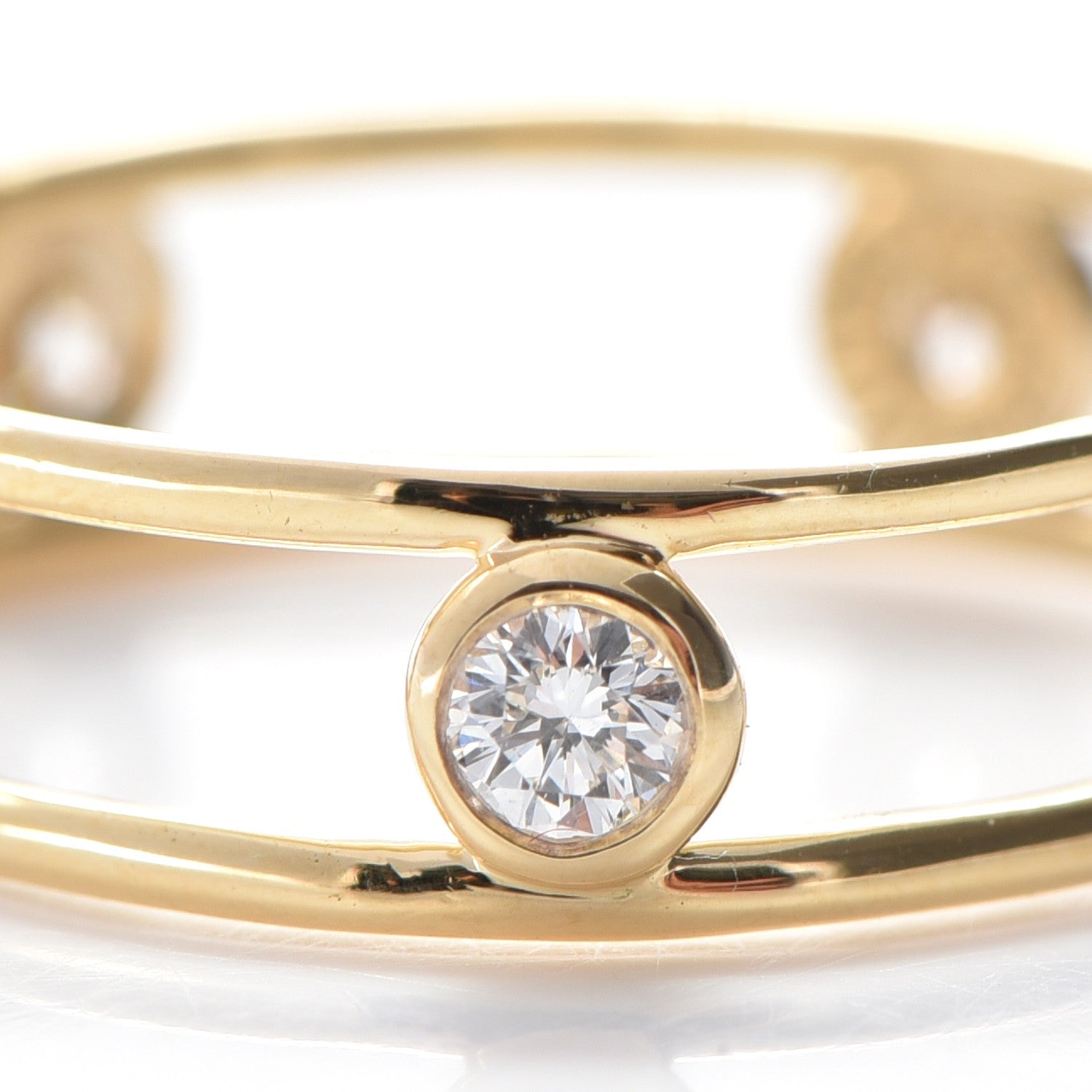 Tiffany 18K Yellow Gold Elsa Peretti Diamonds by the Yard Ring 51.9 6 4 of 6