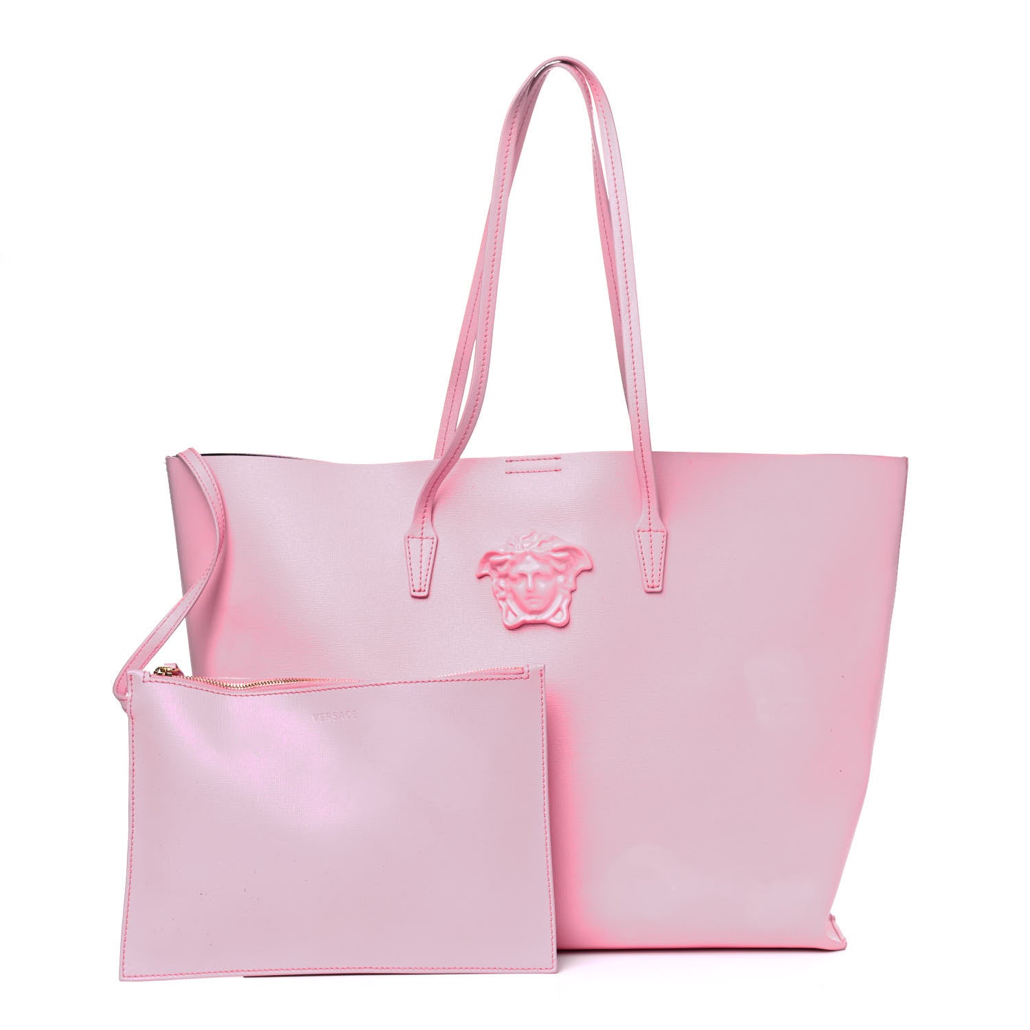 Versace Saffiano Palazzo Medusa Tote Pink 1 of 13