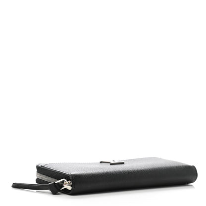 Louis Vuitton Calfskin Zippy Lockme Wallet Black 4 of 8