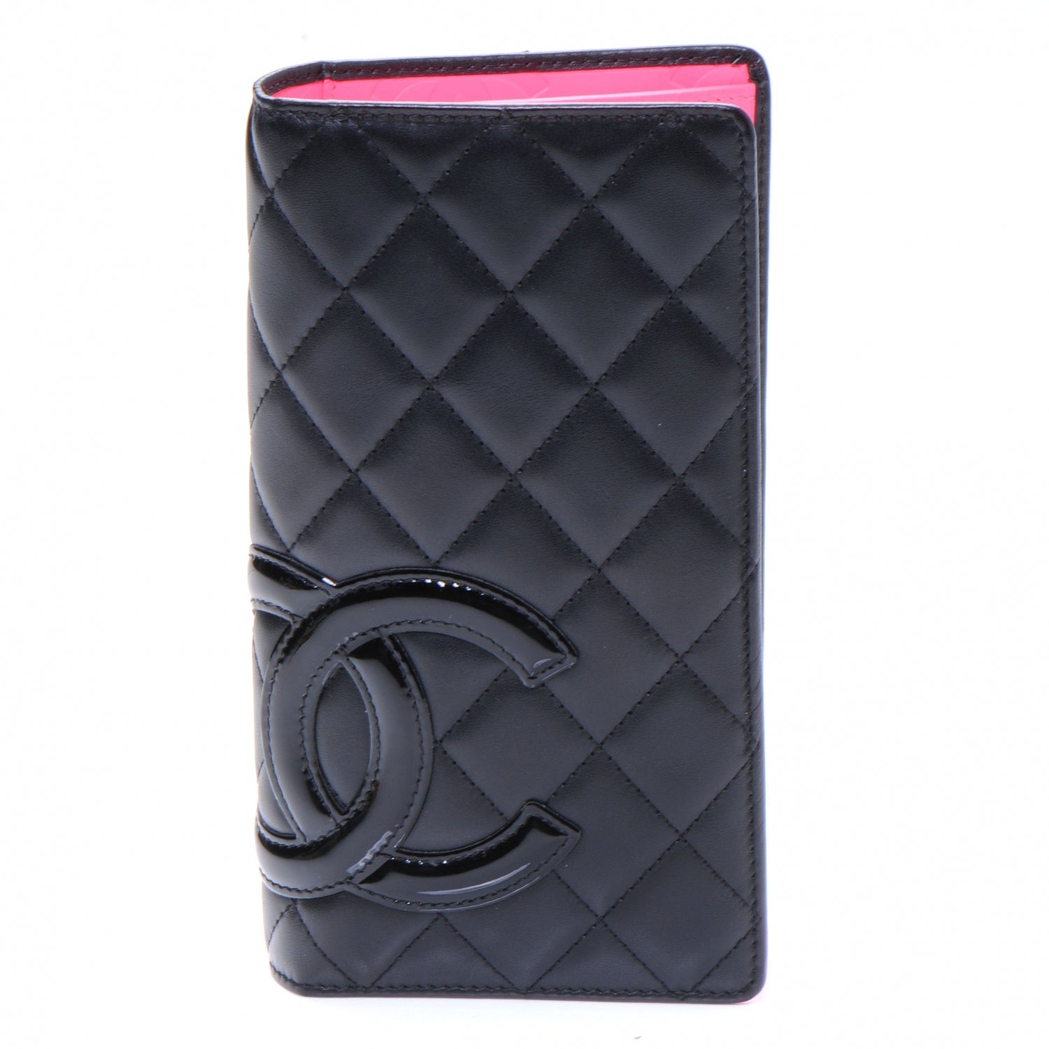 Chanel Calfskin Quilted Cambon Yen Wallet Black 1 of 9