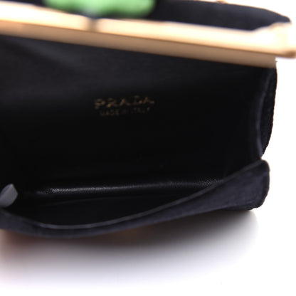 Prada Velvet City Calfskin Micro Cahier Bag Black Alloro 6 of 13