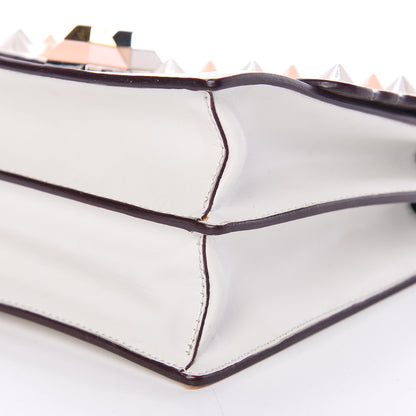 Fendi Vitello Liberty Scalloped Multi Studded Small Kan I Shoulder Bag White Ice Multicolor 13 of 13