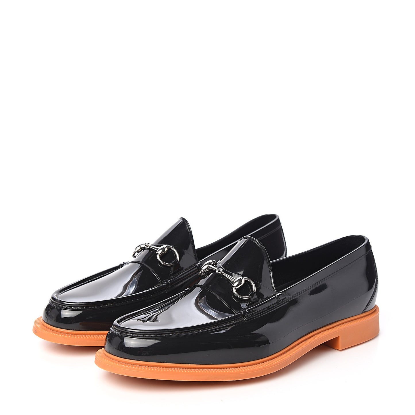 Rubber Mens Horsebit Loafer 12 Black
