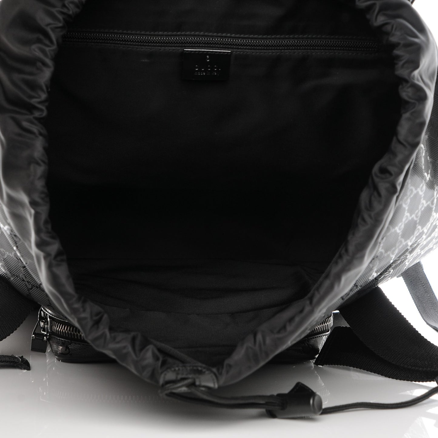 Imprime Monogram Large Interlocking G Double Buckle Backpack Black