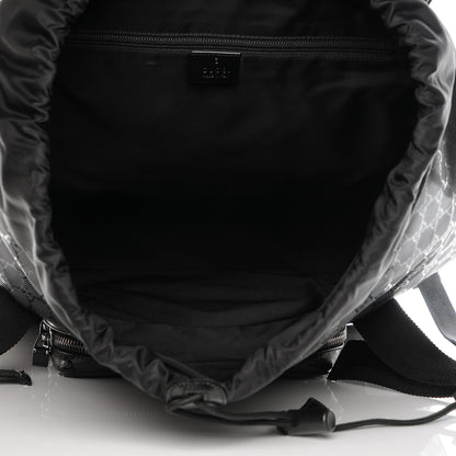 Gucci Imprime Monogram Large Interlocking G Double Buckle Backpack Black 5 of 7