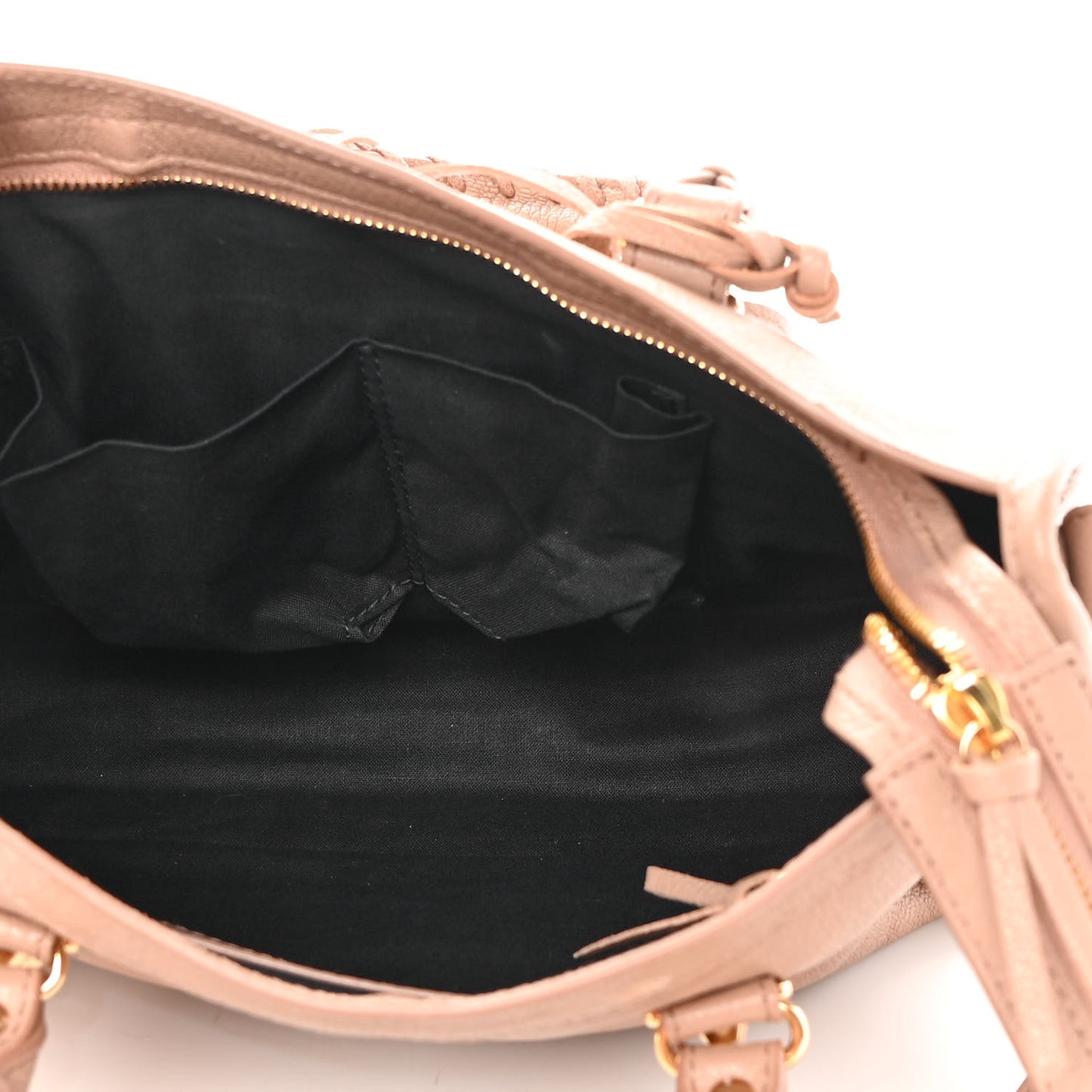 Chevre Gold Metallic Edge Hardware S City Rose Des Sables