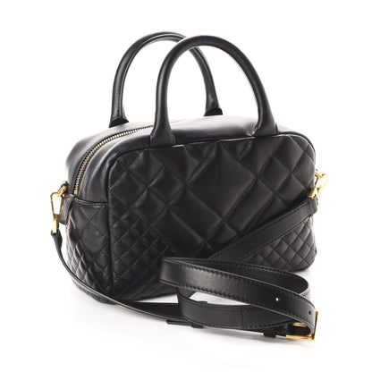 Versace Nappa Quilted Icon Bowler Black 3 of 9