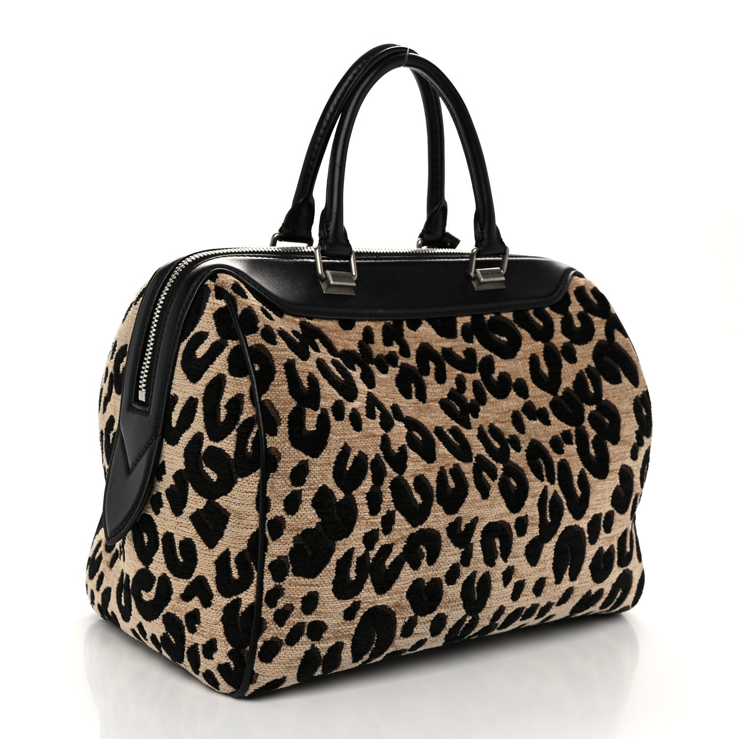 Louis Vuitton Jacquard Velvet Leopard Print Stephen Sprouse Speedy 3 of 9