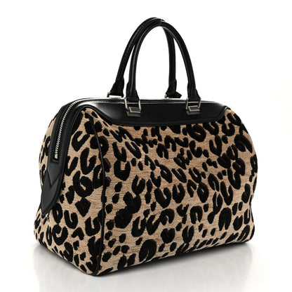 Louis Vuitton Jacquard Velvet Leopard Print Stephen Sprouse Speedy 3 of 9