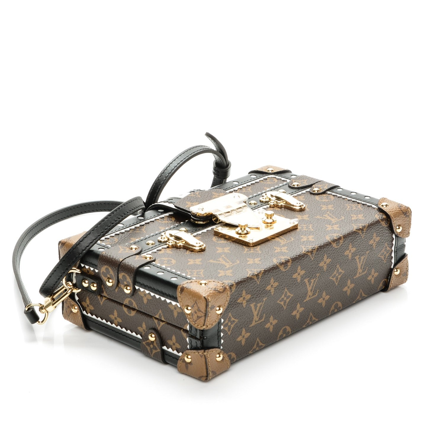 Louis Vuitton Monogram Petite Malle Black 4 of 7