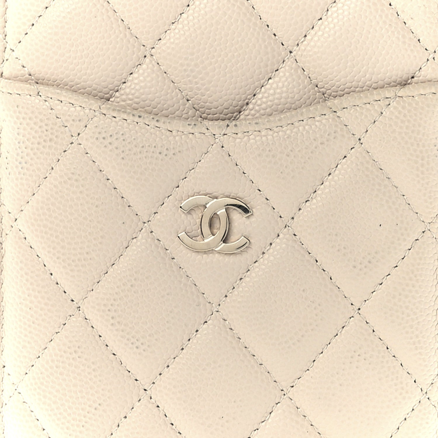 Chanel Caviar Quilted Classic iPhone Pouch Light Beige 8 of 11