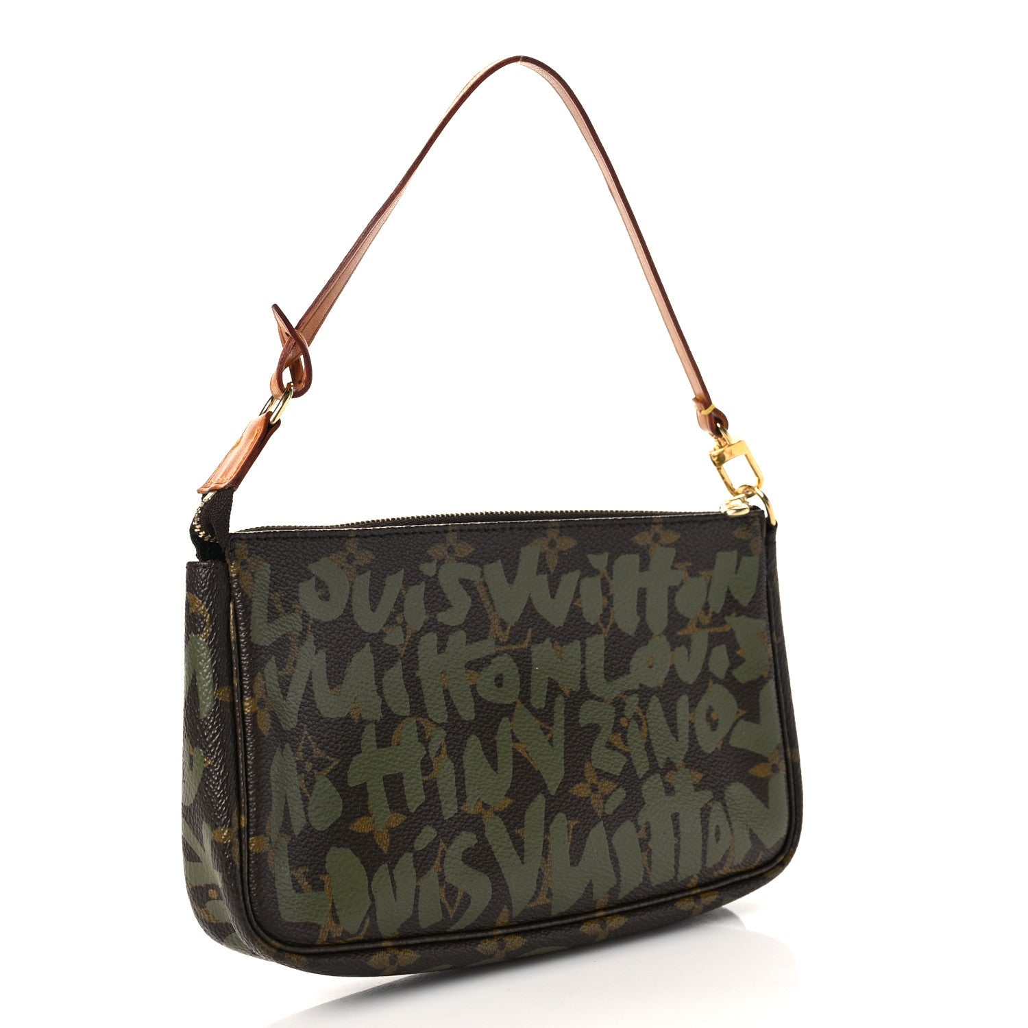 Louis Vuitton Monogram Graffiti Pochette Accessories Kaki 3 of 8
