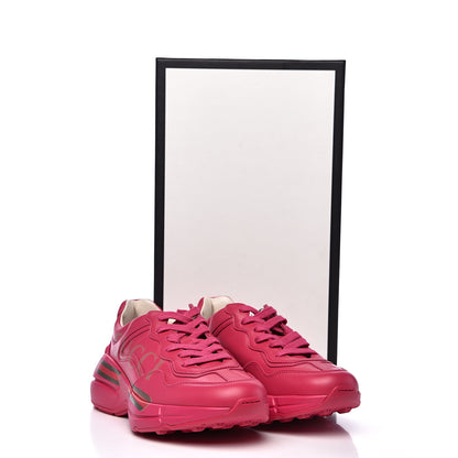 Gucci Calfskin Logo Womens Rhyton Sneakers 36.5 Box Pink 8 of 8
