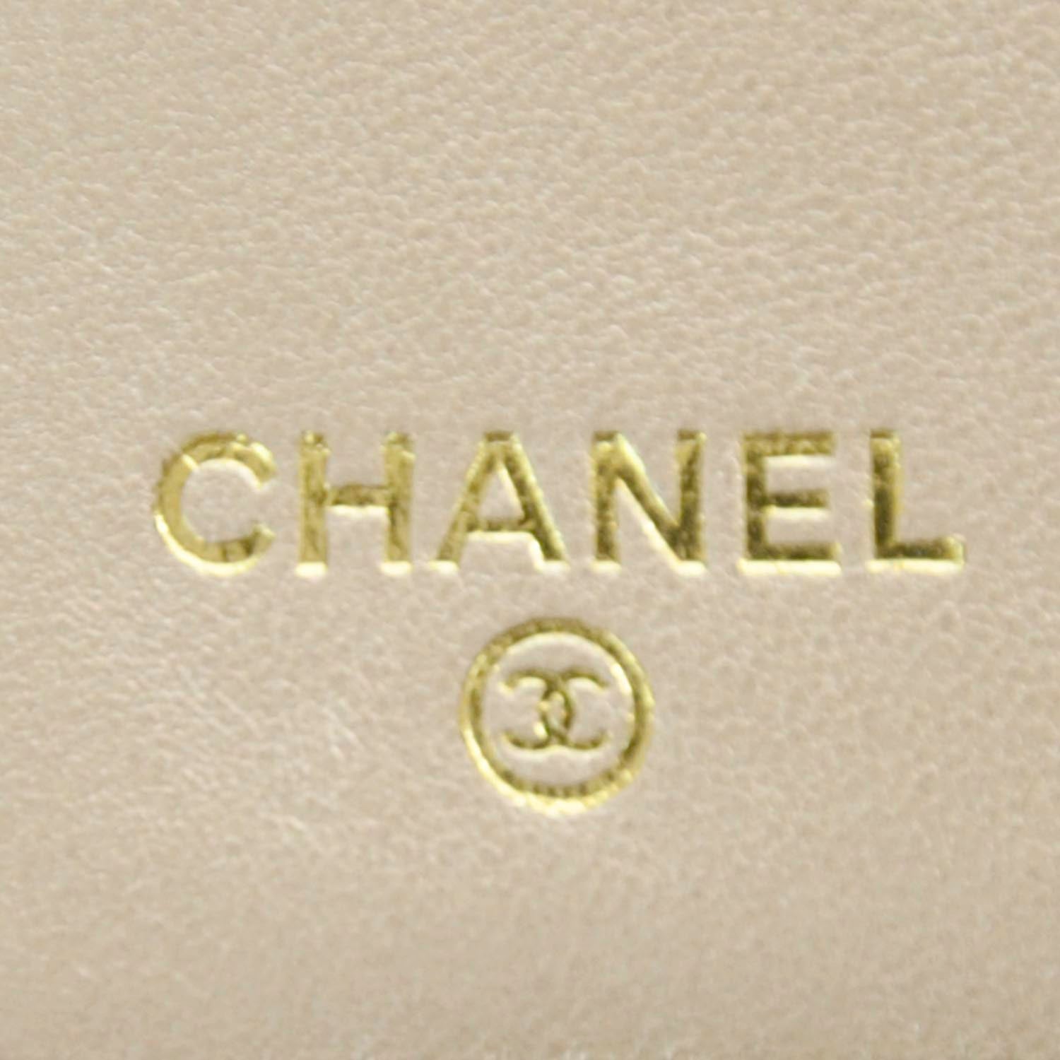 Chanel Lambskin Camellia Yen Wallet Green 6 of 8