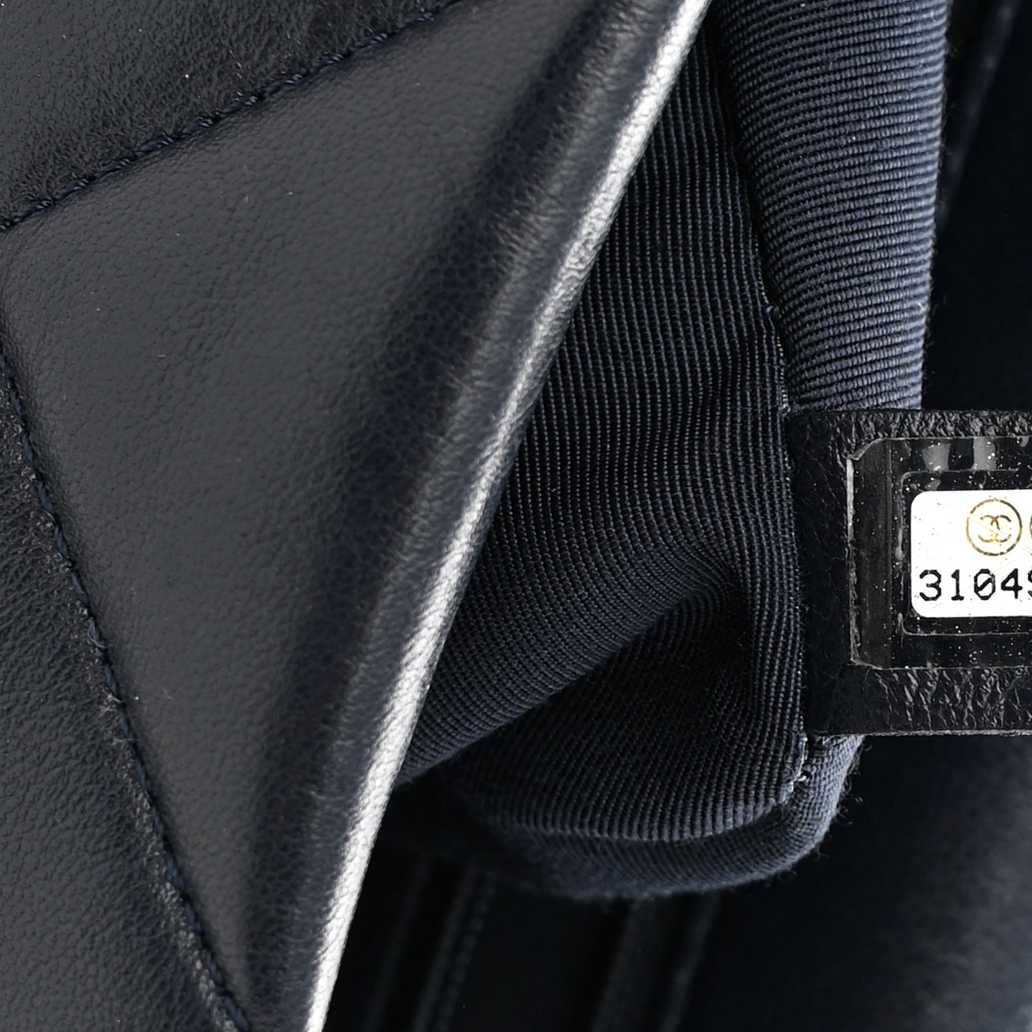 Lambskin Quilted Medium Chanel 19 Flap Navy Blue