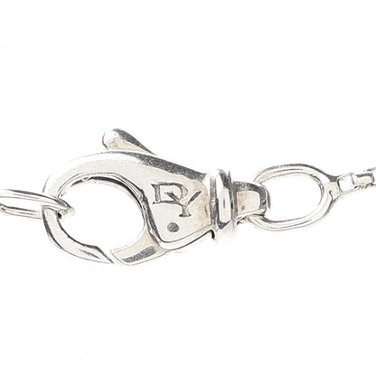 David Yurman Sterling Silver Diamond Mobile Circle Pendant Necklace 4 of 5