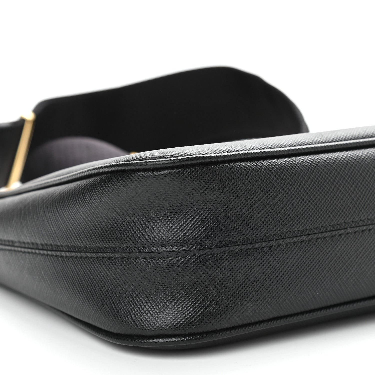 Prada Saffiano Lux Re-Edition 2005 Shoulder Bag Black 7 of 9