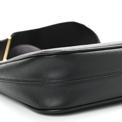 Prada Saffiano Lux Re-Edition 2005 Shoulder Bag Black 7 of 9