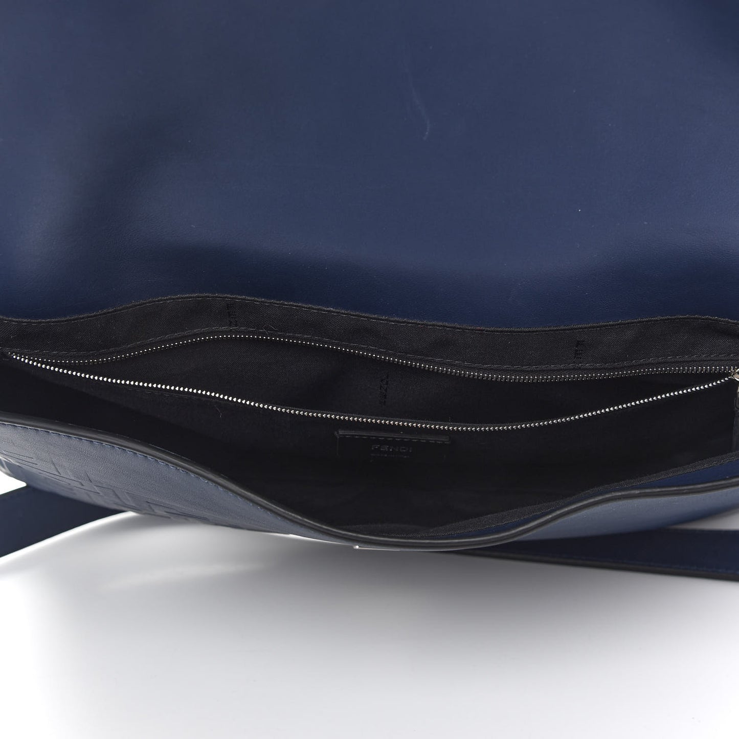 Vitello Grace FF Gradient Embossed Large Baguette Blueberry
